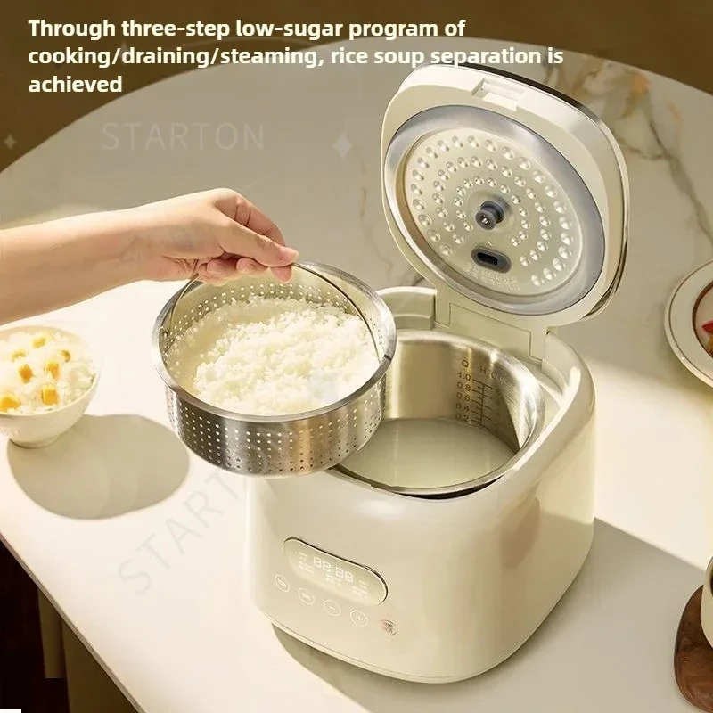 Electric Cooker Smart Household Rice Cooker Low Sugar Rice Soup Separation Multifunctional  Stainless Steel Rice Cooker