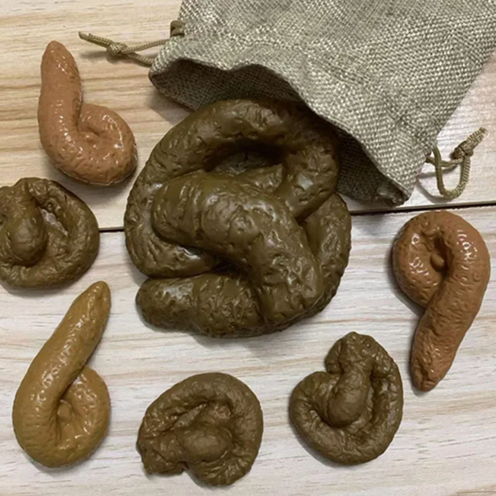 1 مجموعة واقعية وهمية أنبوب المزحة مجموعة PVC إيفا نابض بالحياة محاكاة كذبة أبريل هالوين حفلة نكتة الدعامة لوازم اللعب