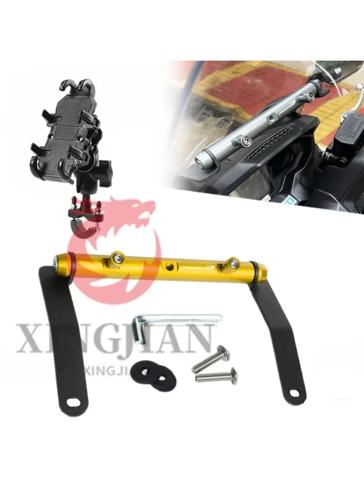 Tempat Navigasi Ponsel Kaca Depan Sepeda Motor untuk SYM Maxsym TL500 TL508 DVR Voltmeter Aksesori Dudukan Aksesori