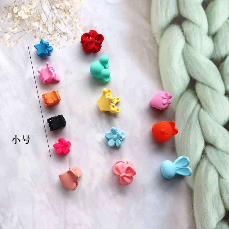 10/20Pcs Small Hairpins Girls Cute Hair Claws Butterfly Flower Heart Hair Clips Hair Accessories Kids Candy Color Sweet Headwear