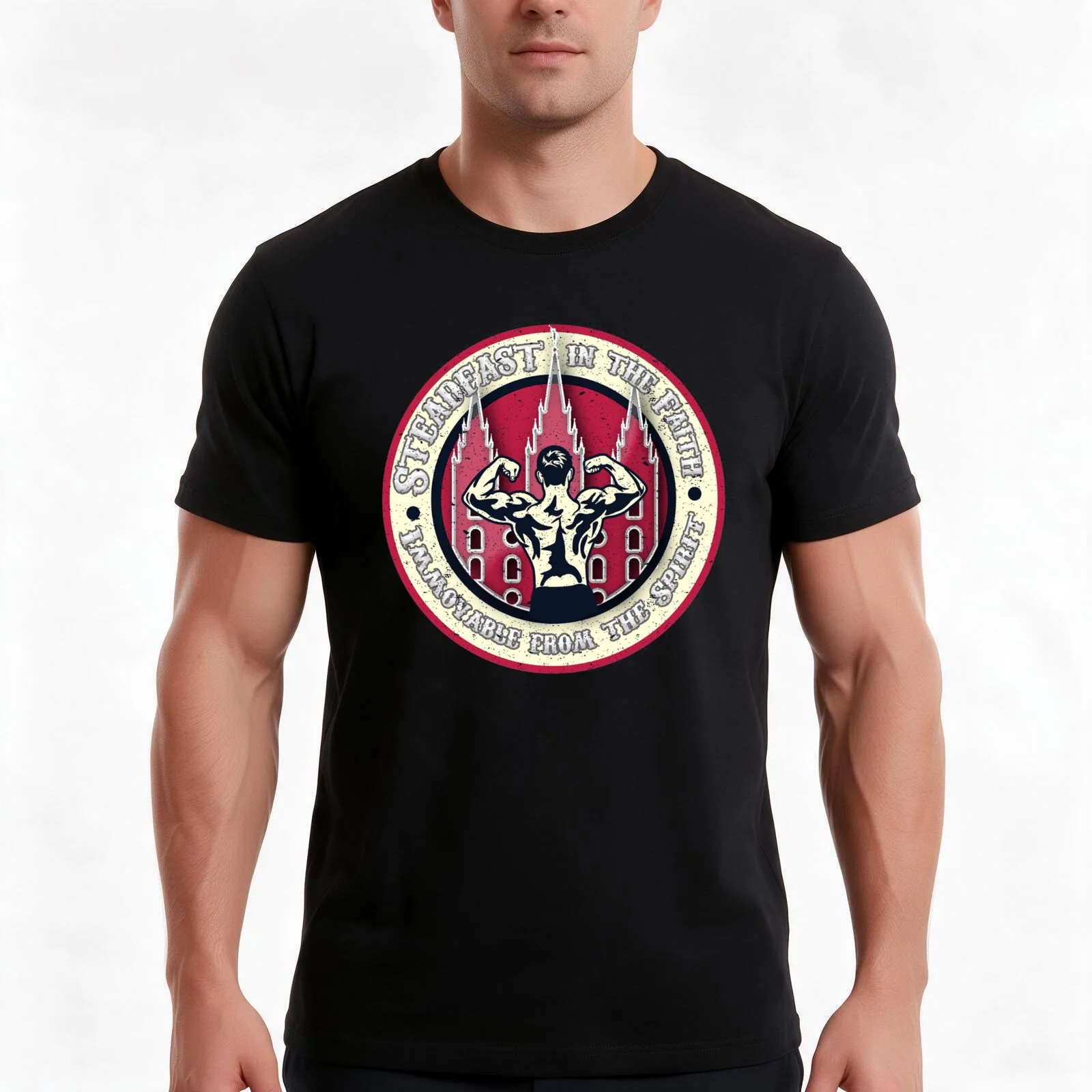 Mormon - Steadfast Immovable T-Shirt Summer Casual Cotton Tee Oversized Streetwear Tops Vintage Graphic Print 100% Cotton