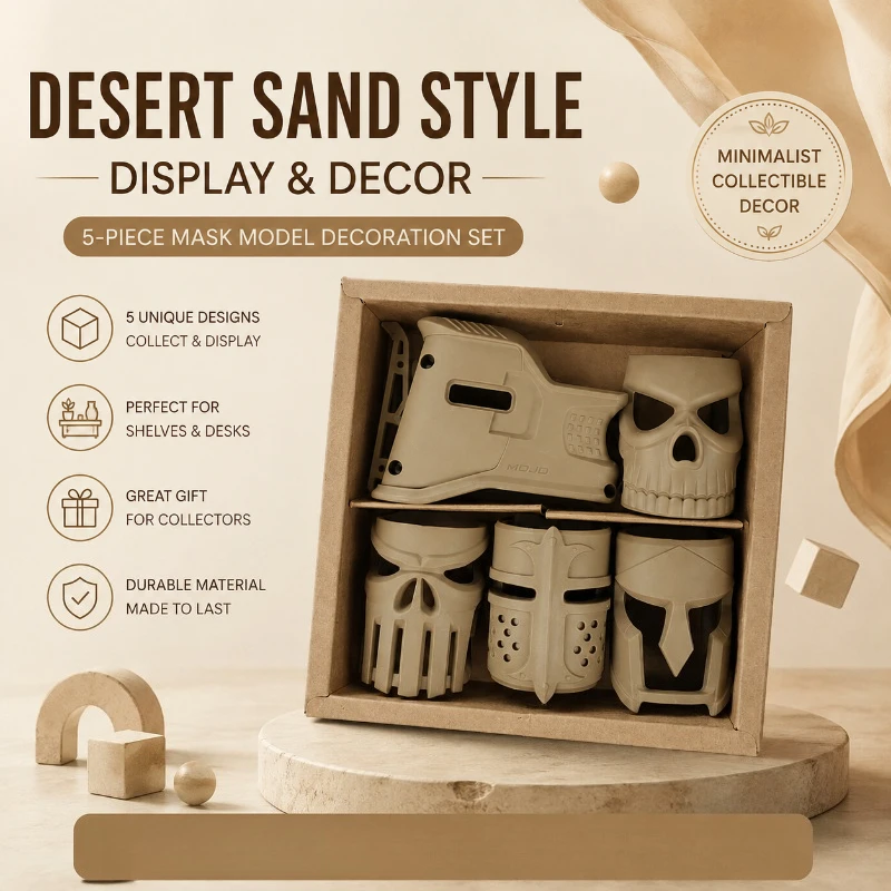 Stylish Shape Decorative Mask Fittings Hobby Model Modification Decorations Office Desk Art Display Ornaments