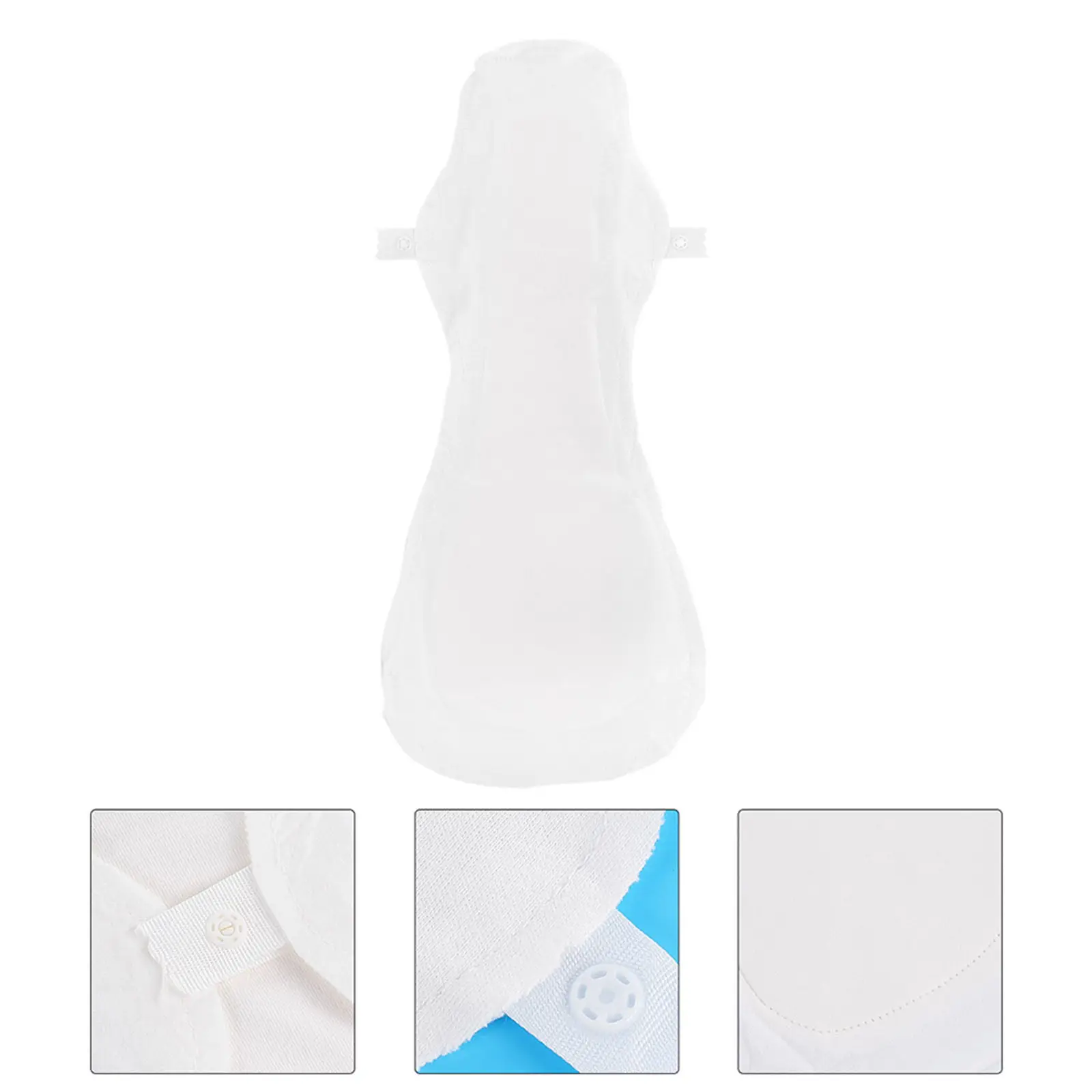 5Pcs Soft Cotton Cloth Menstrual Pads Reusable Washable Sanitary Napkins for Women Daily Leakproof Period Pads