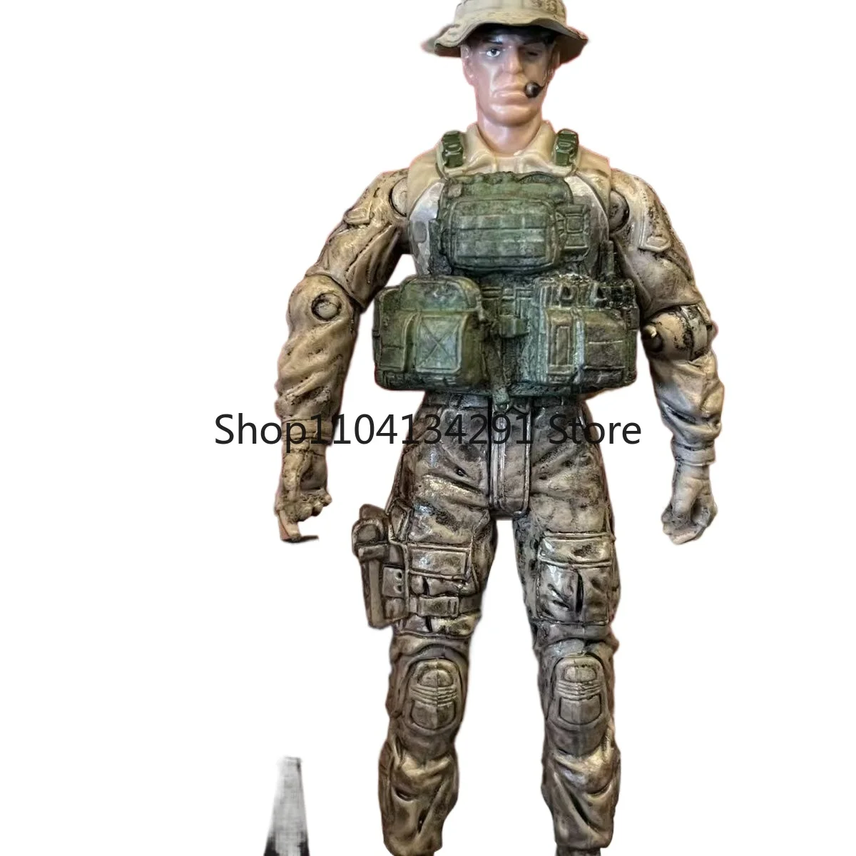 شخصية Bbi المفصلية الأصلية مقاس 3.75 بوصة G.I. جو 1:18 شخصية الحركة العسكرية القوات الخاصة نموذج مركبة مصدر الظلام #4