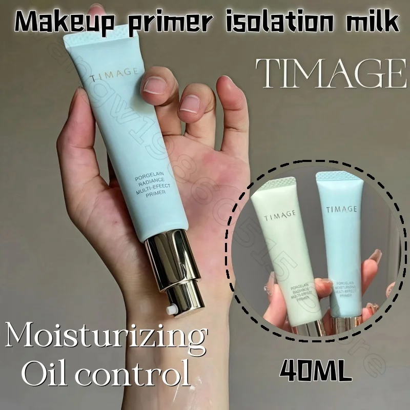 

TIMAGE Makeup Primer Isolates Invisible Pores and Brightens Skin Complexion Cream Moisturizing Primer Does Not Take Off Makeup