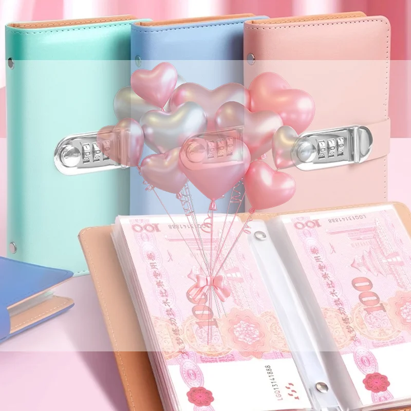 Banknote Storage Book Made Of PU Material, Can Hold 100 Banknotes, With Banknote Photos, Stamps, Bank Card Storage Book