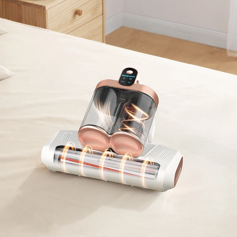 Mattress Vacuum Cleaner 15Kpa Suction UV-C Light Ultrasonic Heating 400W Handheld High-Efficiency Dual-Cyclone HEPA Filter