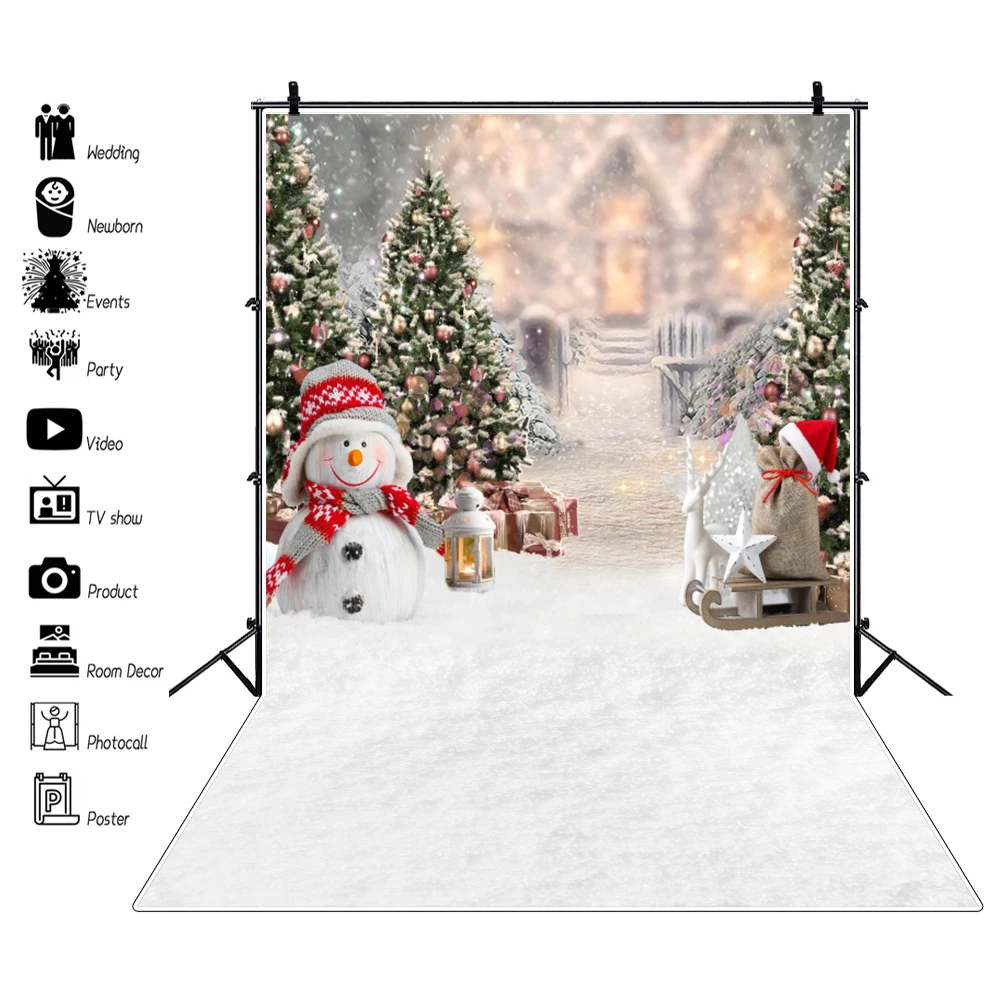 Christmas Backdrop Santa Claus Winter Baby Portrait Photography Background Photozone Vinyl Photophones For Photos Photocall Prop