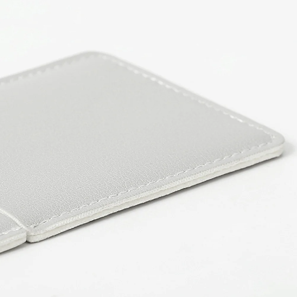 Espejo de maquillaje plegable portátil, gris, plegable, duradero, superficie transparente, viaje, escritorio, maquillaje, accesorio de afeitado, regalo