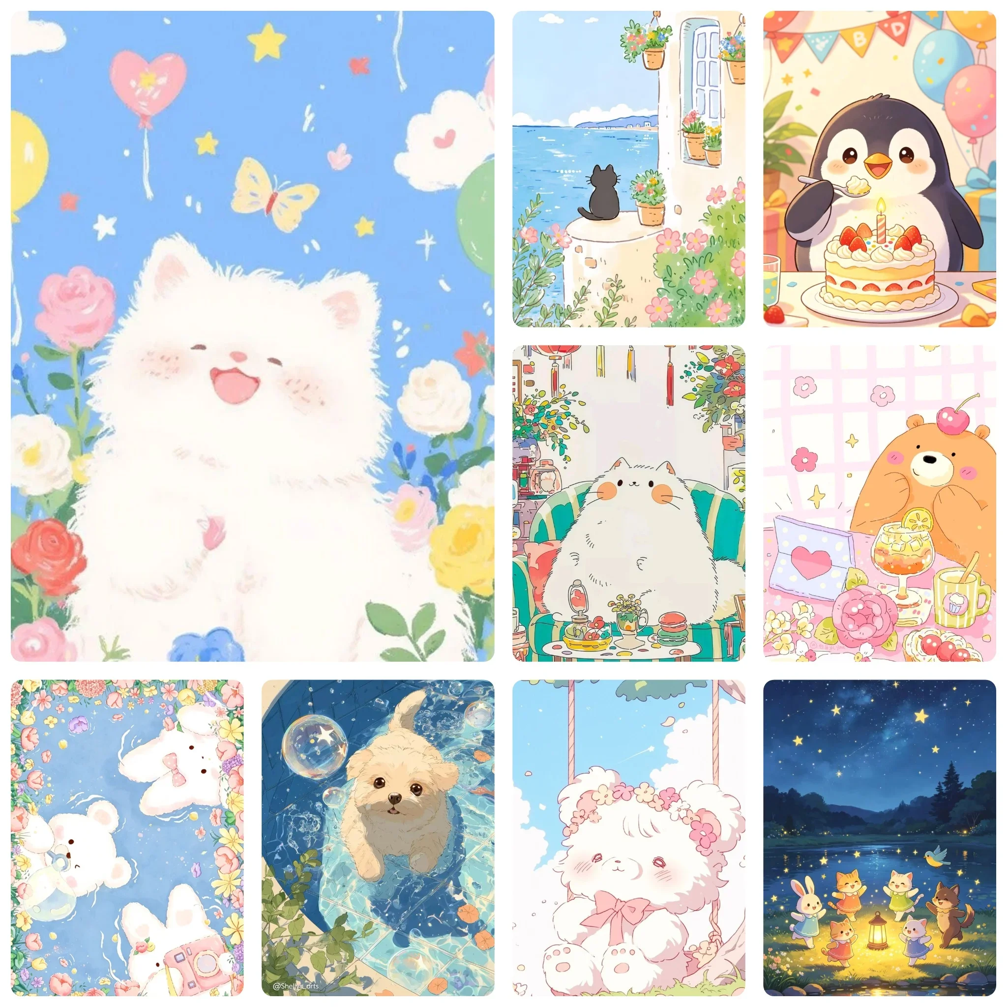 DIY 5D Diamond Painting, Cute Cartoon Fluffy Pet Art, Hobby Craft for Home Wall Decor, Ideal Gift for Art Lovers
