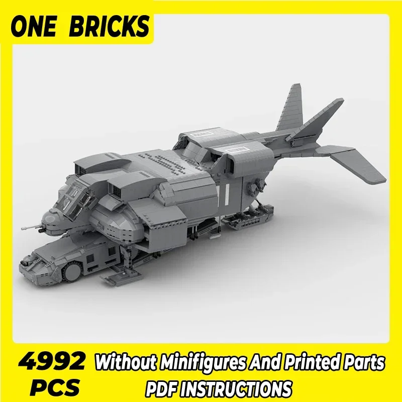 Moc Building Bricks Military Alien Dropship Cheyenne UD-4L With M577 Apc Technology Blocks Gifts Christmas Toys DIY Set Assembly