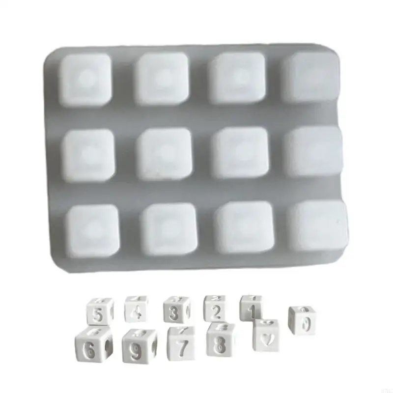 

87HC Fashionable Bead Shaped Sturdy Silicone Mould Portable for Ice Cube Chocolate and Candy Mould Craft Supplies