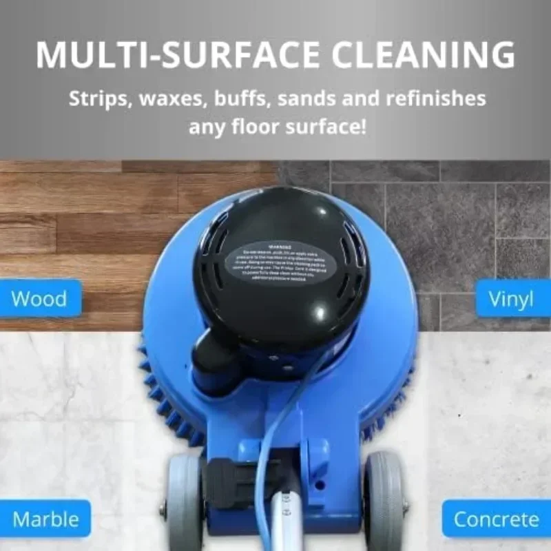 13 inch Electric Floor Buffer Scrubber and Polisher Machine - All Floor Surfaces Electric Floor Mops Home Appliances