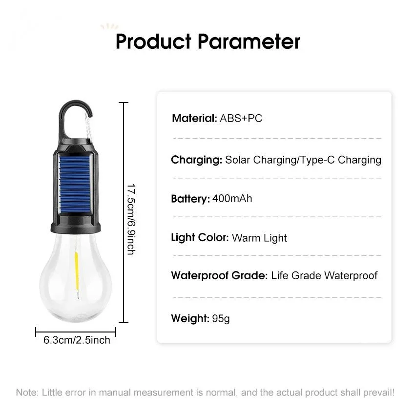 مصباح تخييم جديد يعمل بالطاقة الشمسية، مصباح جو، مصباح خيوط التنغستن المحمول متعدد الوظائف، تخييم قديم في الهواء الطلق