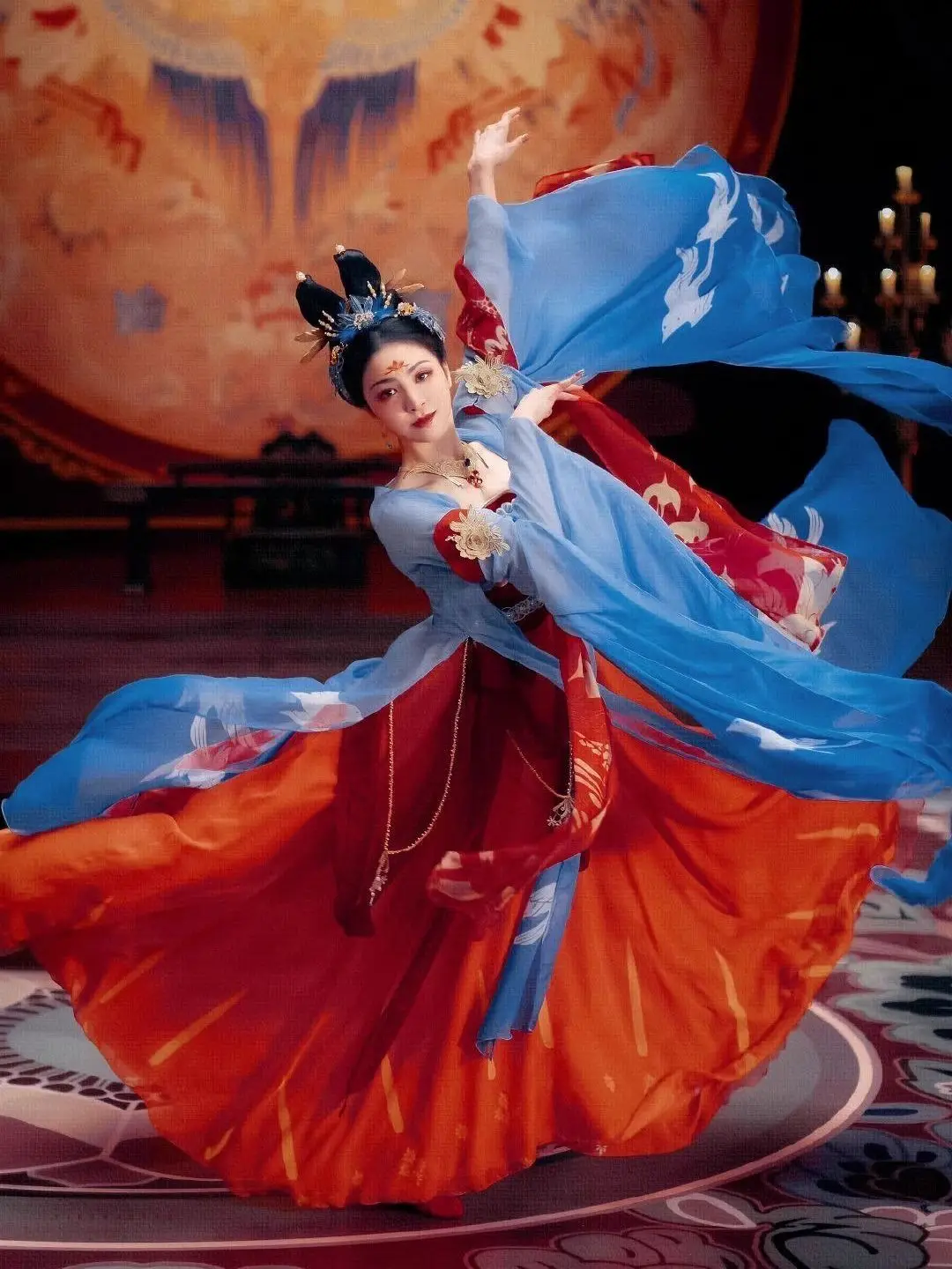 

Tang Shi Yi Luoyang Old Story Same Style Dance Costume Chinese Style Han Tang Hezi Skirt Hanfu Classical Dance Performance