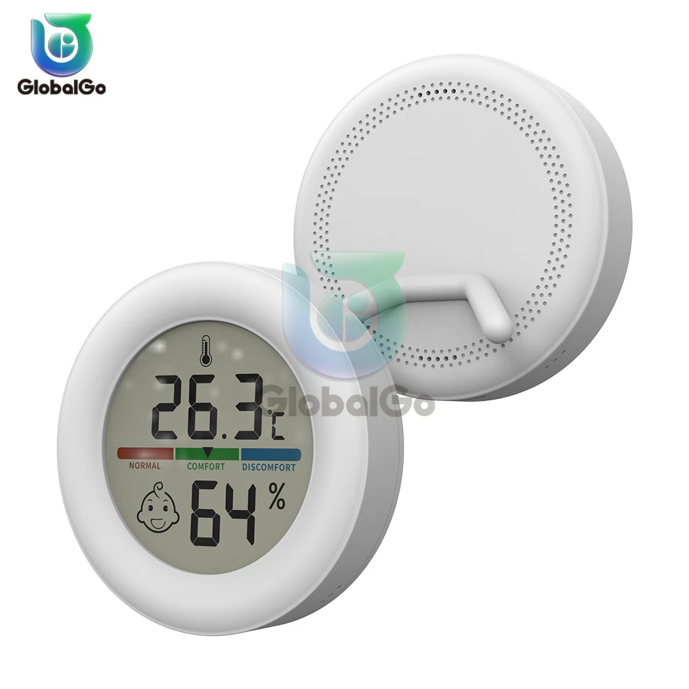 

Round Electronic Thermometer Hygrometer Indoor LCD Digital Temperature Sensor Tester Humidity Meter Detector Tool