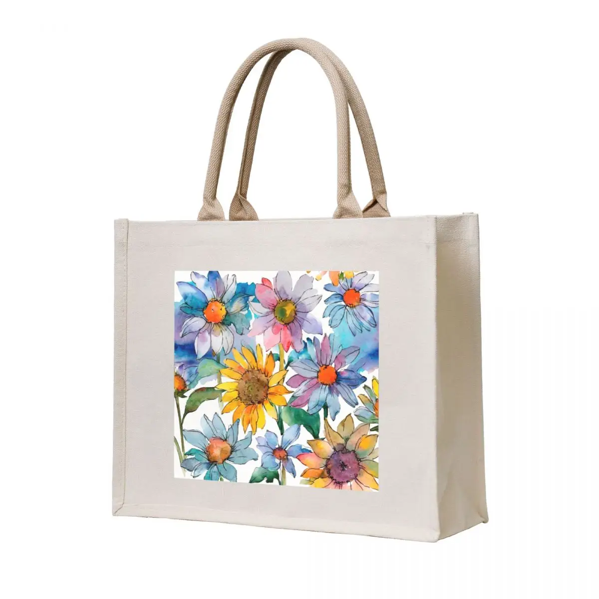 

Pastel flowers Tote Bag shopping bag logo canvas bags bag luxury women Women's bags