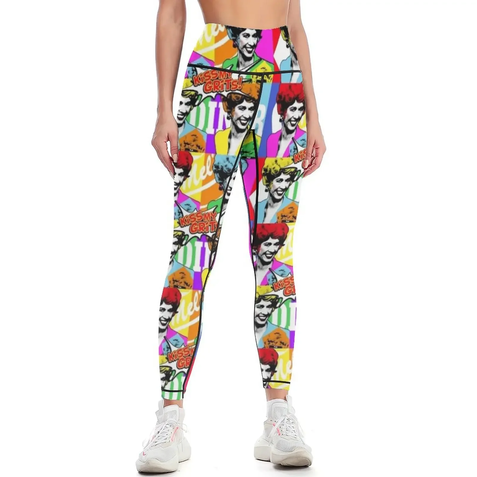 

Flo Kiss My Grits! Leggings sports shirts gym sporty woman gym Women's sports pants Jogger pants Womens Leggings