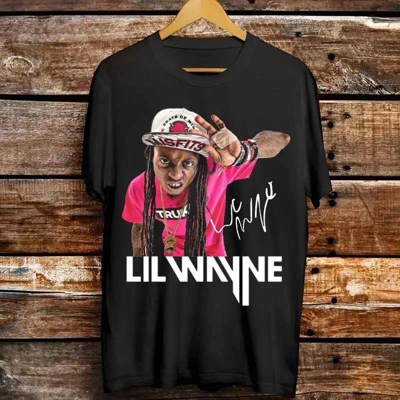 Lil Wayne Signature Black Cotton S 5XL T Shirt For Fans BL22