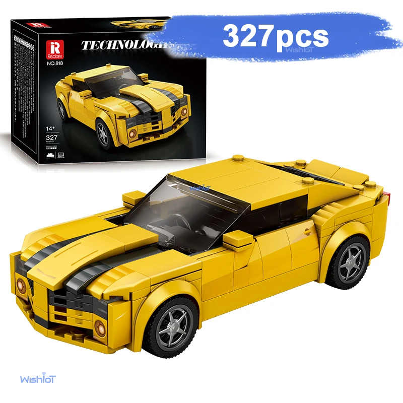 

818 Car 1:24 Scale Mini Model Car 327pcs Building Blocks MOC City Creative Exper Bricks Technical Education Toys For Boy Gift