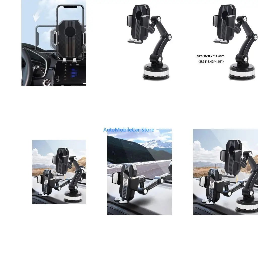 G8TE 360 ° Suporte universal para montagem carro, painel pára-brisa para celular GPS