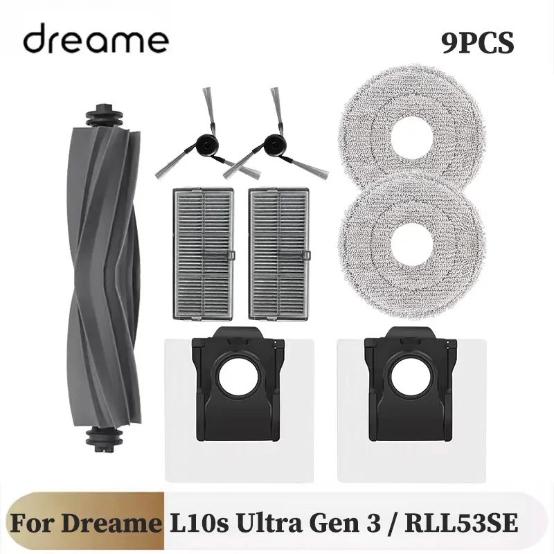 Für Dreame L10s Ultra Gen 3 Gen3 / RLL53SE Ersatzteile Zubehör Hauptseitenbürste Filter Mopp Pad Staubbeutel