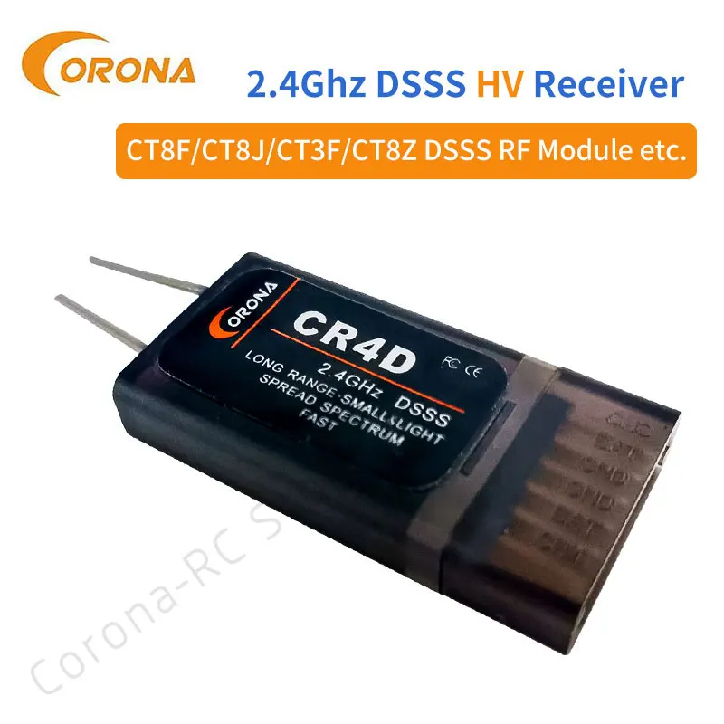 CR4D 2.4Ghz 4ch Receiver V2 DSSS For RC control  driving flight  Airplane  helicopters Car  electric rc model airplane