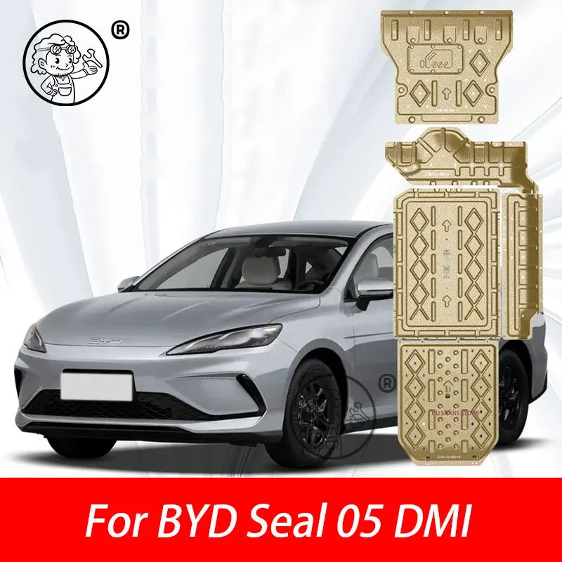 

For BYD Seal 05 DMI 2025 2026 Aluminum-magnesium alloy under-engine guard, battery and fuel tank full coverage chassis guard