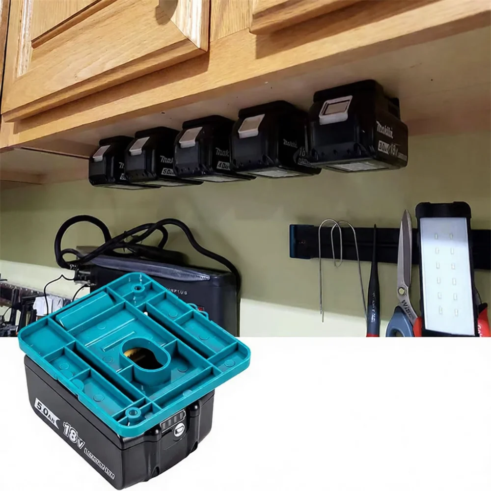 Mounting Rack Holder For Makita Bosch 18V Battery Wall Storage Stand Workshop Tool Management Organizer Accessory Kit
