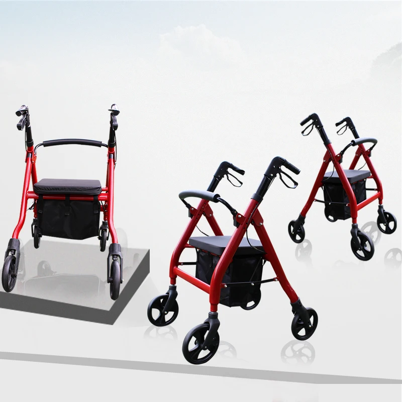 for foldable lightweight bag electric outdoor et  fibre  carbon wheels disabled faltbar walker shopping rollator