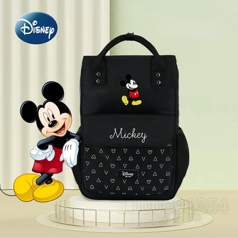 Disney Mickey\'s New Diaper Bag Backpack Luxury Brand Cartoon Baby Bag High -quality Fashion Baby Diaper Bag Multi -function