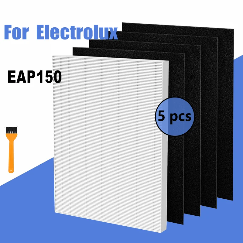 1 True HEPA Filter and 4 Activated Carbon Pre-Filters for Electrolux EAP150 Air Purifier