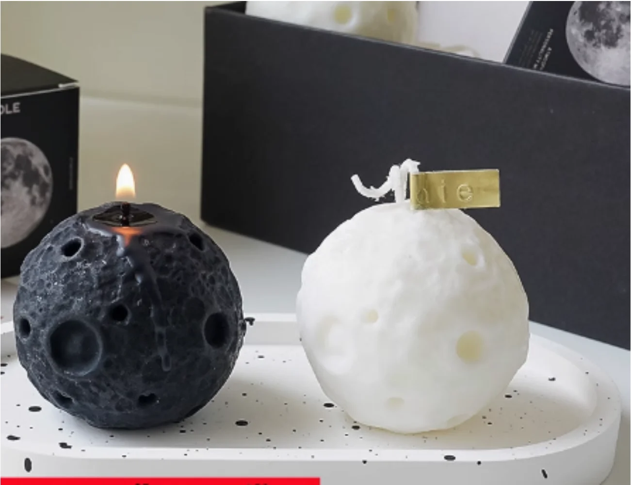 Candle, Black Moon Aromatherapy Candle, Handheld Gift, Small and High End Decorative Candle