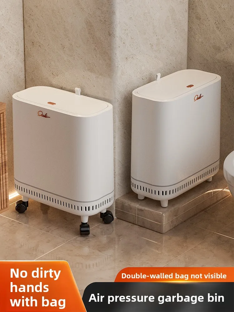 Large Capacity Toilet Bathroom Kitchen Trash Can High Leg Home Use Garbage Bin Living Room Trash Bucket Moving Household Tools