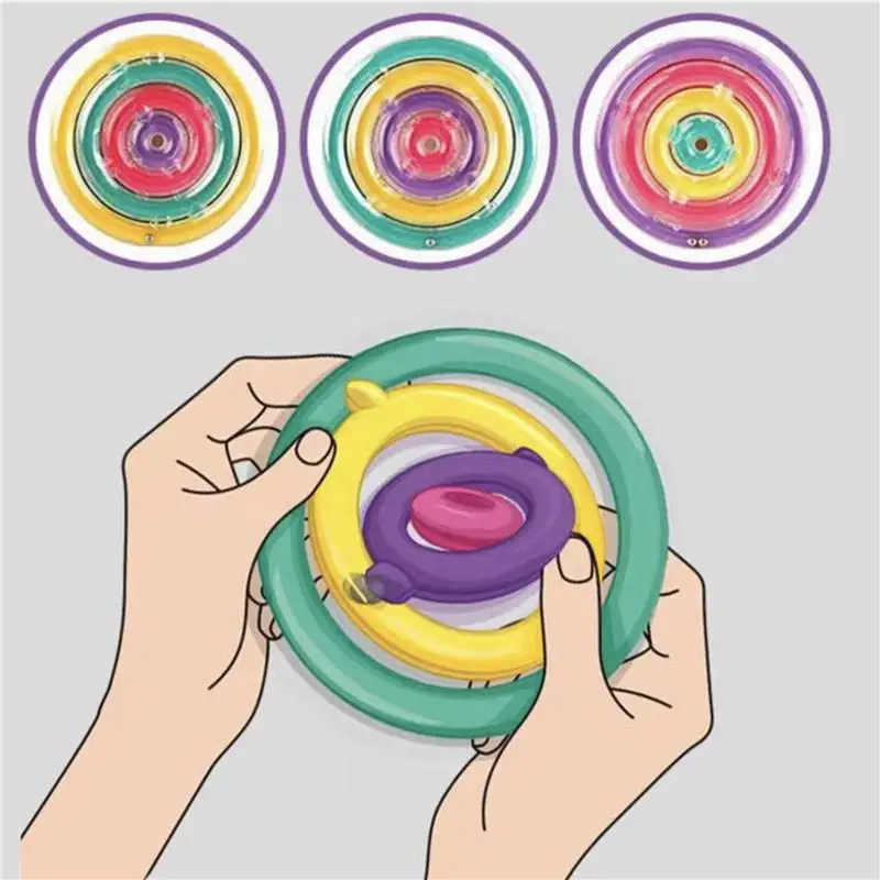 Spinner alívio de tensão brinquedos sensoriais alívio de tensão labirinto bola alívio de tensão brinquedo colorido brinquedos de viagem aliviar jogo para