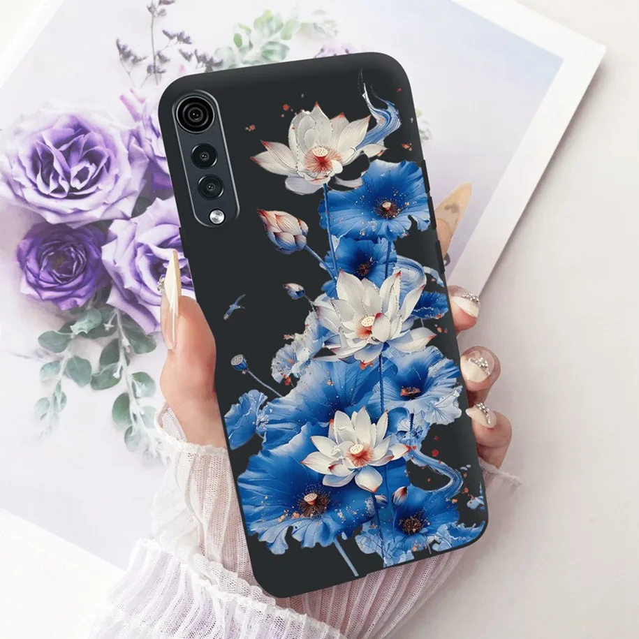 ل LG المخملية 5G حالة LM-G900N الأزياء زهرة سيليكون غطاء الهاتف ل LG المخملية 5 جرام UW الوفير ل ل LGVelvet Fundas