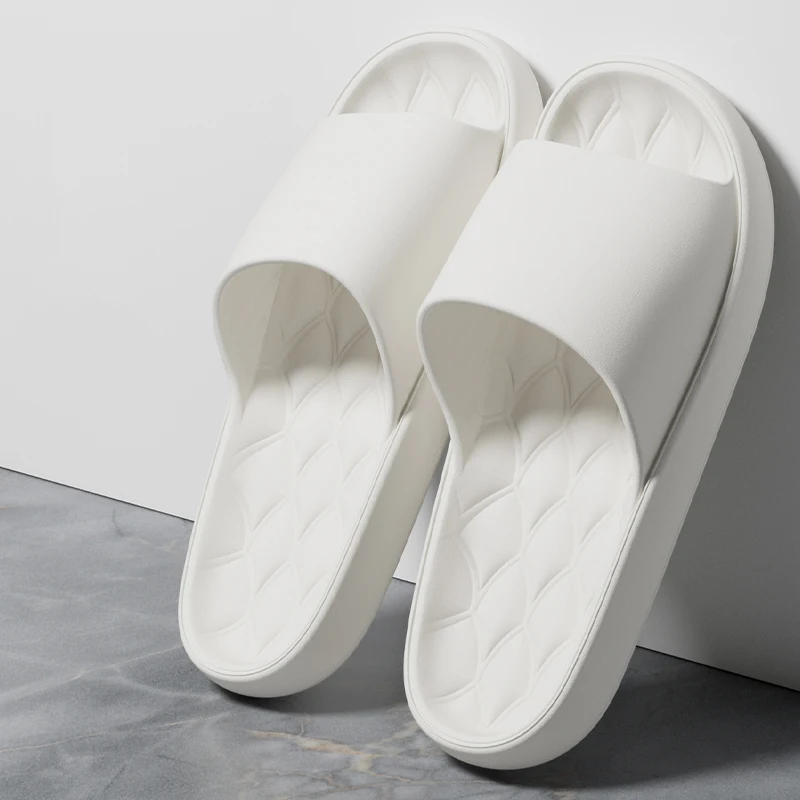 Modische Herren-Hausschuhe, Sommer, flach, leicht, EVA, für Zuhause, Badezimmer, bequeme, rutschfeste Paar-Hausschuhe, Indoor-Slides, Duschschuhe – Detail 7