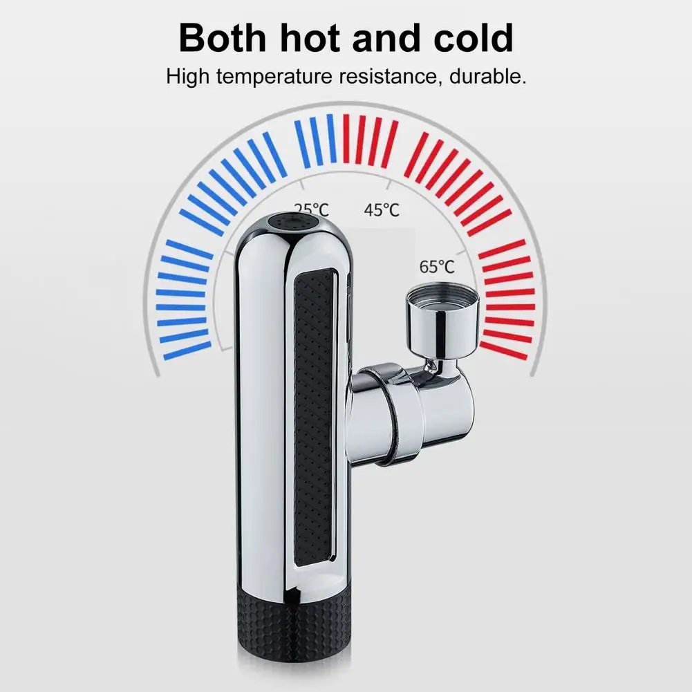 Küchenarmaturkopf-Ersatz, 6 Funktionen, Wasserauslass, 720 Grad drehbarer Wasserhahn-Extender, einfache Installation, spritzwassergeschützt, Wasserhahn-Spra