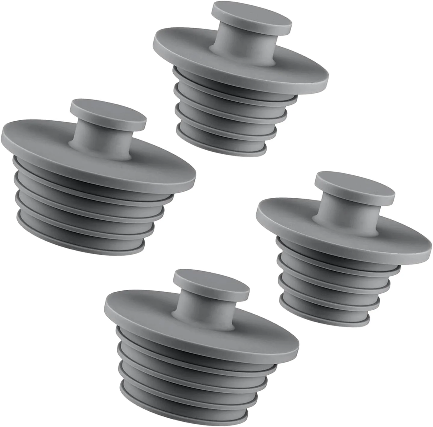 2pcs Silicone Anti Clogging Universal Drain Stopper for Kitchen Sink Bathtub Bathroom Plug Bathtub Replacement Accessories