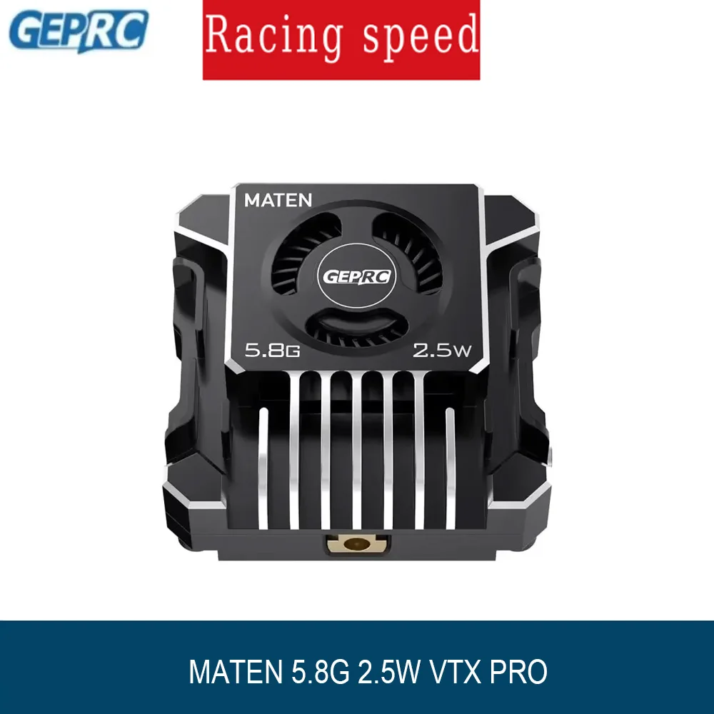 New GEPRC MATEN 5.8G 2.5W VTX PRO Aluminum Alloy Numerical Control Shell Auxiliary Heat Dissipation Drones Accessories