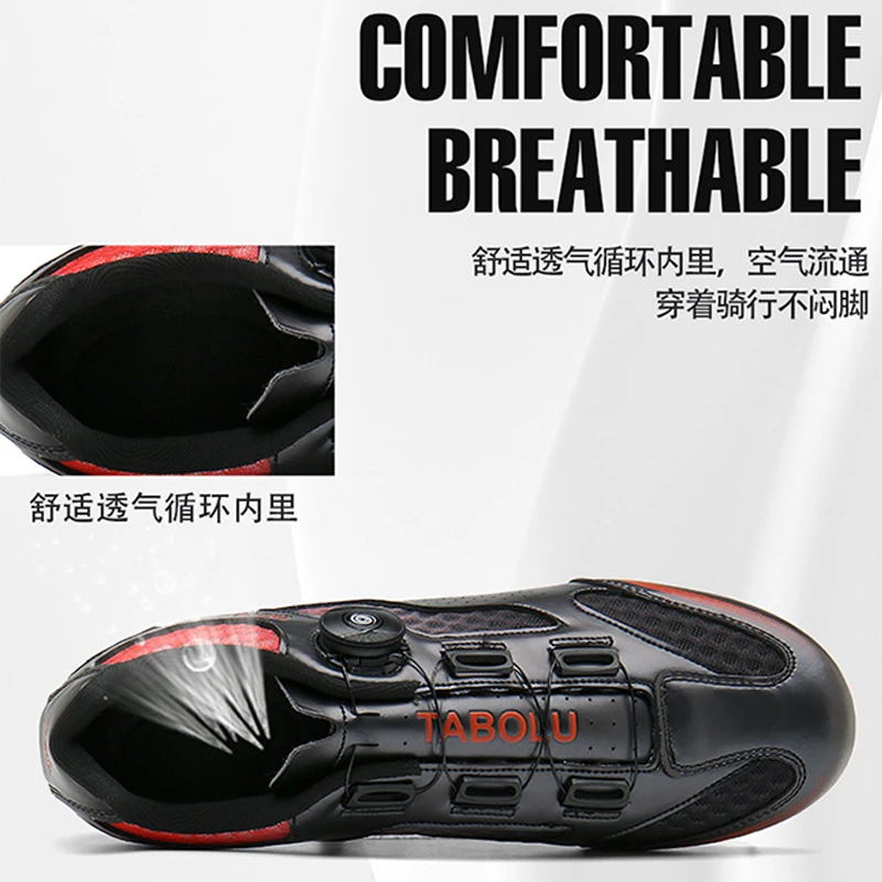 Fahrradschuhe, Atmungsaktive MTB-Schuhe für Herren und Damen, Rennrad-Sportschuhe, Flache Schuhe, Rennrad- und Mountainbike-Pedalschuhe – Detail 22