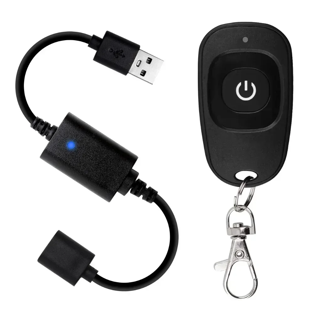 USB Wireless RF Remote Control Switch for LED Lights Fans Easy Installation Low Current Consumption 43392 MHz Frequency
