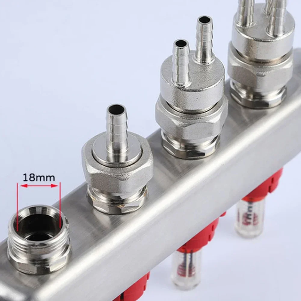 Underfloor Heating Brass Pipe Joints Capillary Connection G3/4 Thread for Secure 10 1 5mm Pipe System Installations