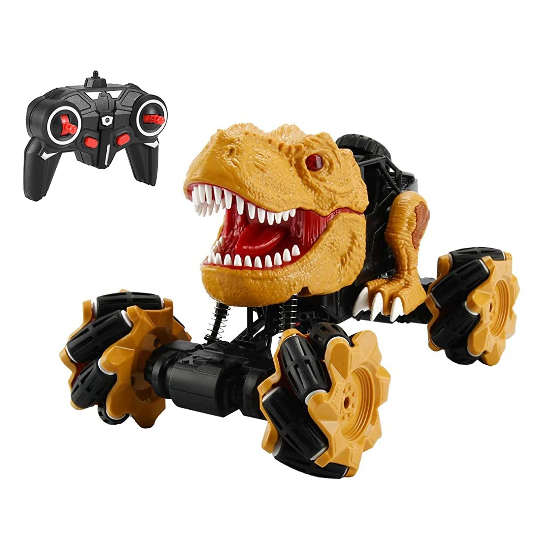 Trucks for Boys Dinosaur Car Toys Remote Control Dinosaur Car with Music and Lights Boys Birthday Gifts