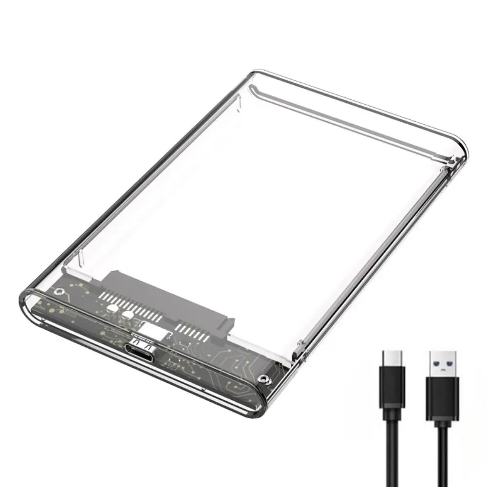 

Защита твердотельного накопителя Type-C 3.1 USB 3.0 2,5-дюймовый корпус для жесткого диска Чехол для жесткого диска Коробка для хранения жесткого диска Коробка для жесткого диска