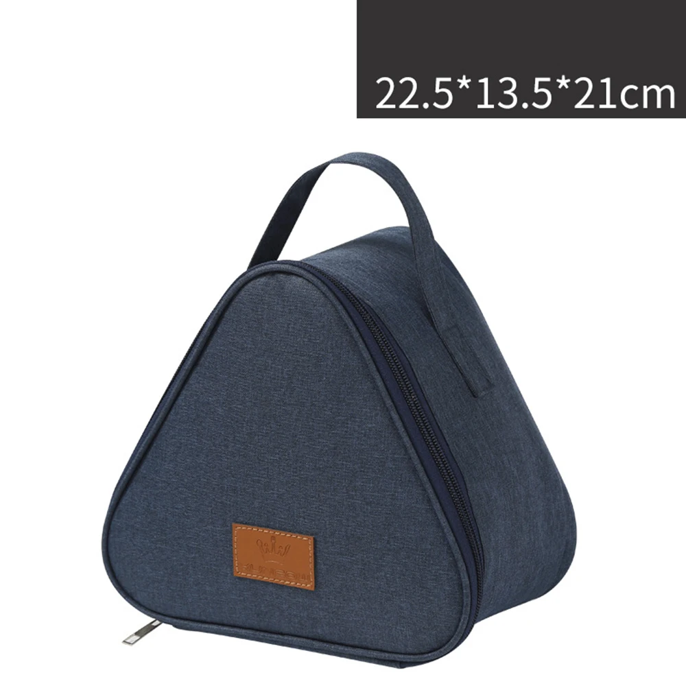Bolsa de Picnic con aislamiento Triangular impermeable, Mini bolsa de bola de arroz para estudiantes de papel de aluminio, fiambrera portátil, bolsa de almuerzo al aire libre