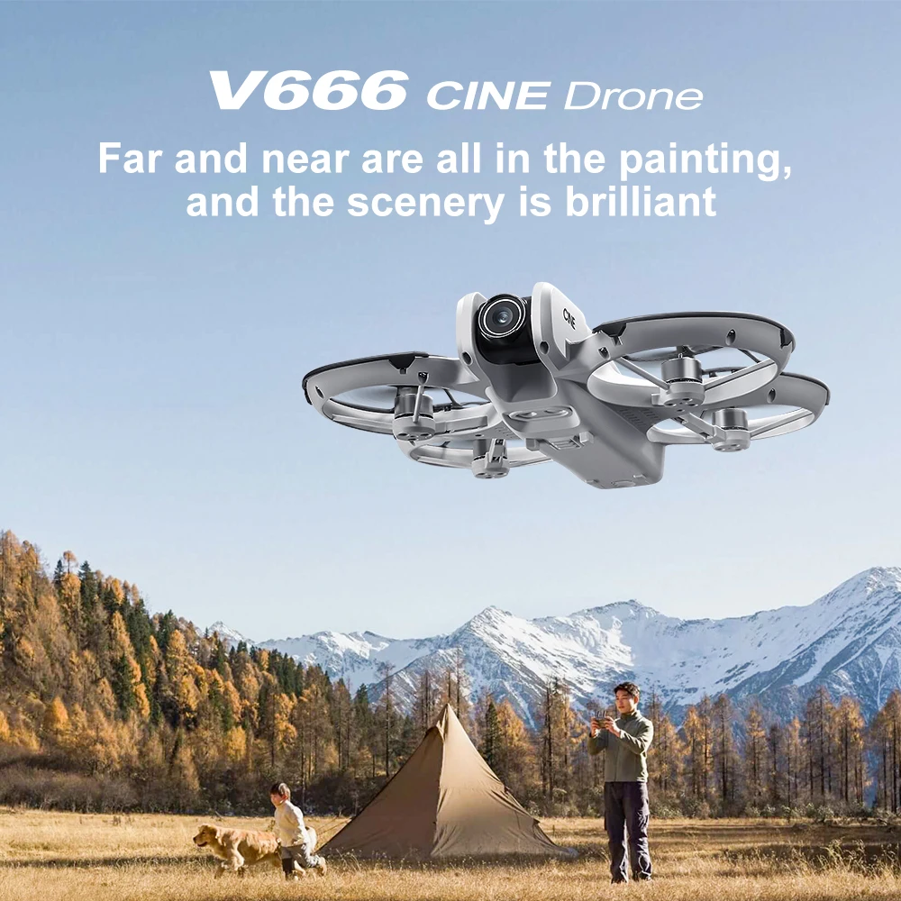 YENI V666 Mini Rc Drone 8K HD Çift Kamera 6 Eksenli Başsız Mod Helikopter 360 °   Flip Uzaktan Kumandalı Quadcopter Erkek Oyuncakları Hediye İHA