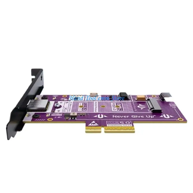 H37F PCIe5.0 4X NVMe Disk Adapter Card Featuring Real Time Monitoring and Backward Compatibility PCIe4.0 PCIE3