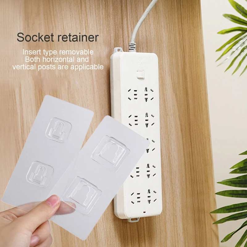 Y1UU Strong Sticker Buckle Strong Stickers Sticky Hooks Set of 2 Hanger for Home Kitchen Dormitory Router Holder