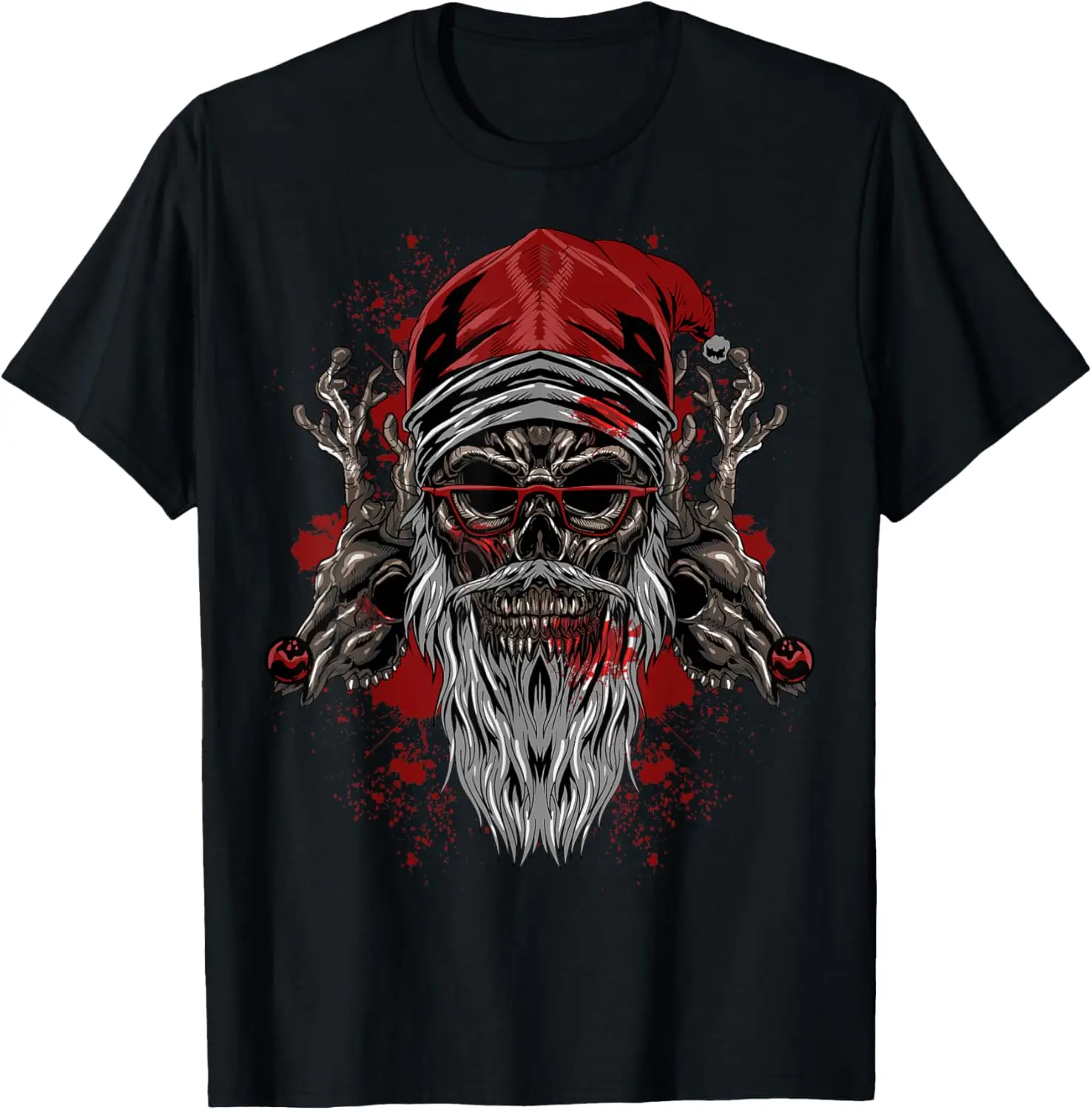 

Футболка Evil Santa Skull Heavy Xmas Gift